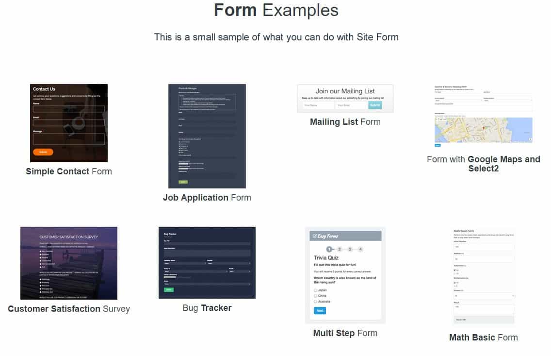 Site Form - Advanced Form Builder and Manager