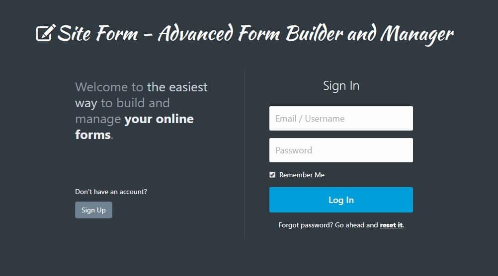 Site Form - Advanced Form Builder and Manager