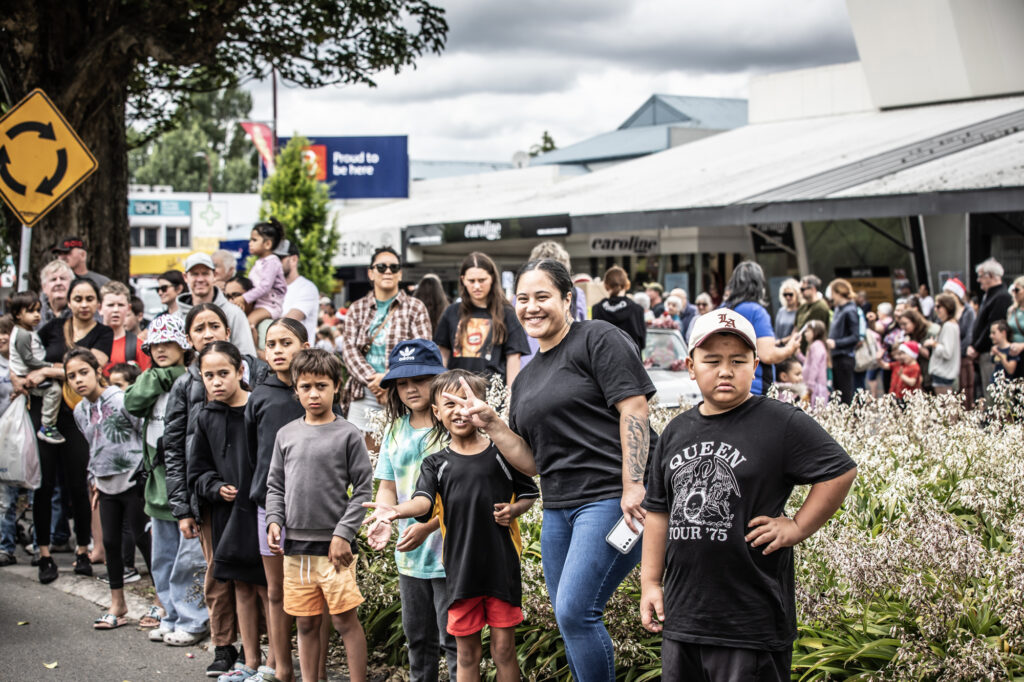 Te Puke youth and community members taking part in a collaborative workshop